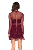 High Neck Lace Panelled